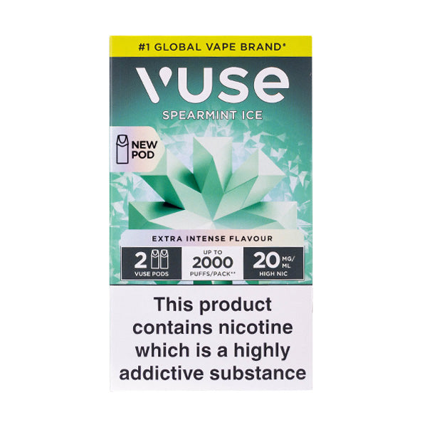 VPro NS Spearmint Ice Vuse Pro Pod Nic Salt Refills - Image 2
