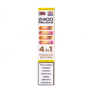 Tobacco Edition IVG 2400 Reload Replacement Pods - 4 Pack