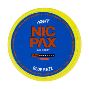 Blue Razz Nicotine Pouches by Nasty Nic Pax