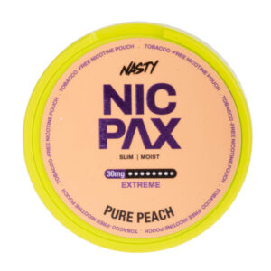 Pure Peach Nicotine Pouches by Nasty Nic Pax