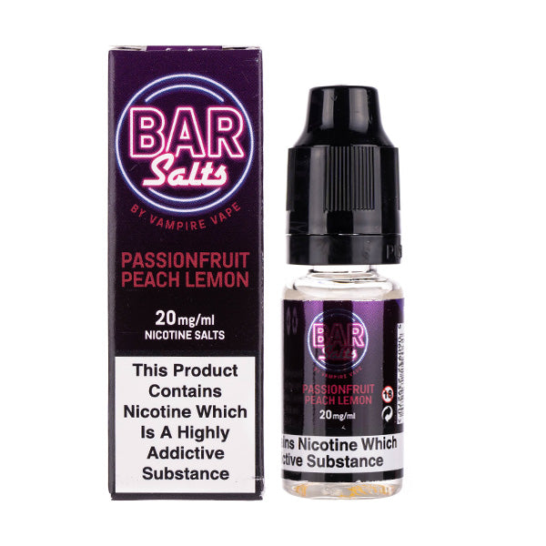 Passionfruit Peach Lemon Nic Salt E-Liquid by Vampire Vape Bar Salts - Image 4
