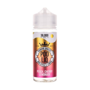 Peach Cherry Lemonade 120ml (50/50) Shortfill by Pod Liq