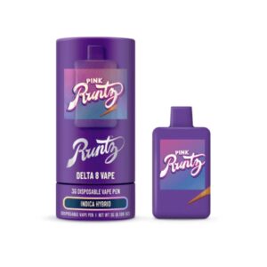 Pink Runtz  (Indica Hybrid)-Cookies Delta 8 Disposable 3G