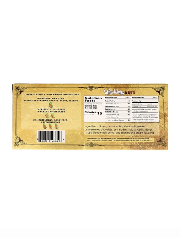 Cookies & Cream Willy Wonky Happy Blend Bars - Image 2