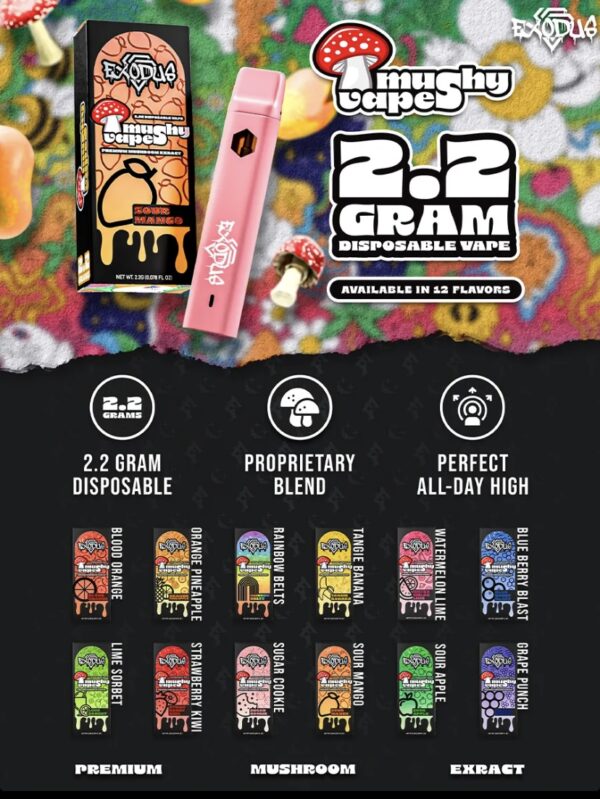 Blood Orange Exodus Mushy Disposable Vape 2.2G - Image 4